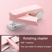 Uscallm Rotating Stapler For Office Study And Home, Heavy Duty Metal Stapler, 360 Degree Rotating Head For Thick Paper, Labor Saving Desktop Stapler For Study And Professionals