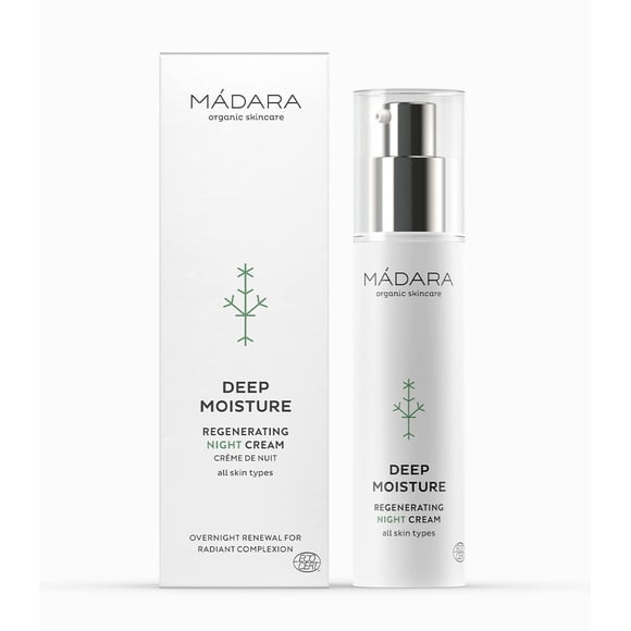 M DARA Organic Skincare | Deep Moisture Regenerating Night Cream - 1.69oz Rich texture Easily absorbing With Antioxidants and Natural Plant Essences Vegan Ecocert certified