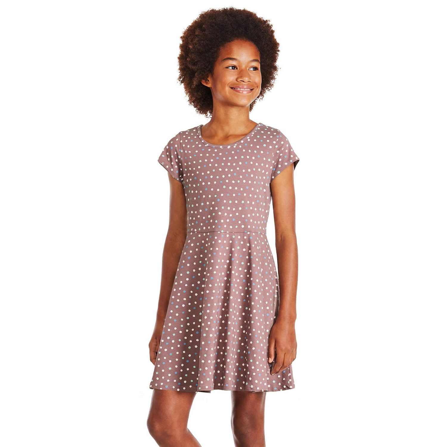 George Girls' Short-Sleeve Skater Dress
