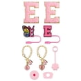 thumbnail image 1 of Glass&Bottle Accessory Set for Drinkware – Embroidery Patch Straw Covers Charm Necklace Chain & Leak Guard Complete Decorative Upgrade Kit, 1 of 3