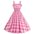 thumbnail image 1 of Ketyyh-chn99 Blouses pour Femmes Mode Chic Femme Élégante Robe de Soirée Décontractée Robes T-shirt Manches Longues Robe Bohème de Plage Rose,TG, 1 of 4