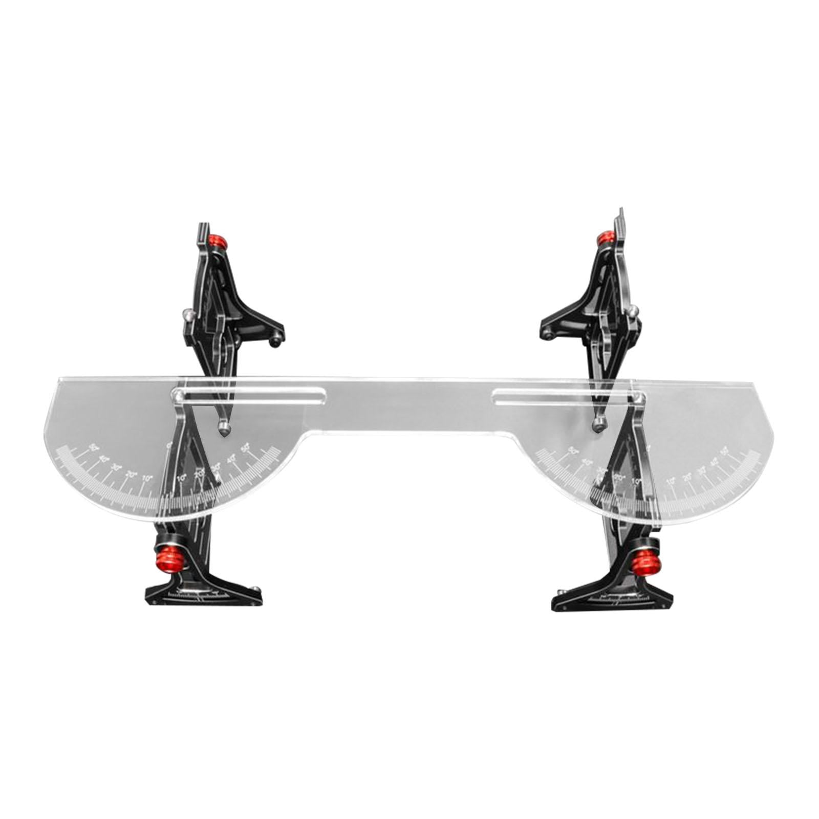 KLKCMS Camber Gauge High Performance Premium Aluminum Alloy 1/10 RC Car Set up Tool Red