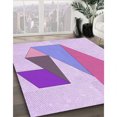 thumbnail image 3 of Ahgly Tapis Rectangulaire Lavable en Machine Intérieur Transitionnel Fleur Rose, 8 Pieds x 10 Pieds, 3 of 7