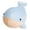 Blue, variant on Kyusrd Cute Whales orcas Plushs Toy Humpback Whales Doll Children's Comforting Cloth Doll Birthday Gift