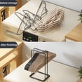 thumbnail image 3 of Hanger Organizer Detachable Clothes Hanger Stacker Rack Metal Hanger Holder Stand Space Saving Clothes Hanger Storage Holds up 100 Wire Clothes Hangers for Closet Room, 3 of 8