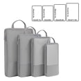thumbnail image 2 of Packing Cubes for Travel 4-Piece Travel Compression Package Cube Set Space Saving Luggage Manager Mesh Bag Easy Travel Packagingcompression Packing Cubes, 2 of 6
