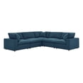thumbnail image 3 of Modway Commix 5 Piece Down Filled Overstuffed Sectional Sofa in Azure, 3 of 5