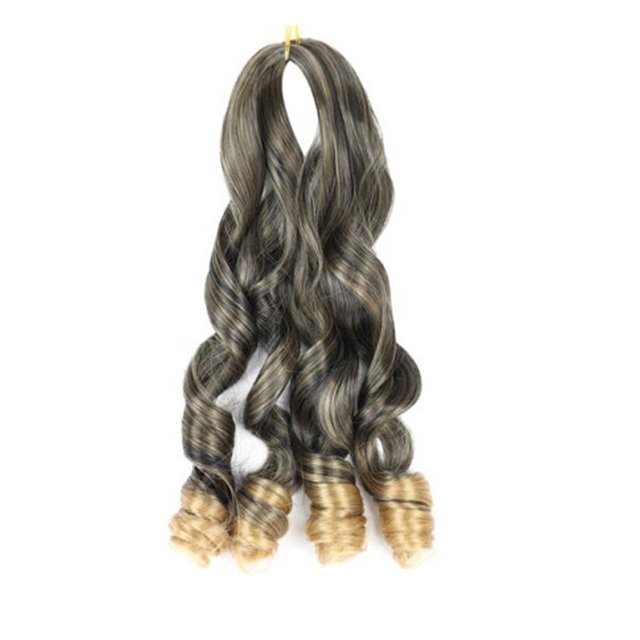 Wig Large Curl Wig Big Wave Braid Wig Hair Receiving Bundle Double Extensions, wig for Women