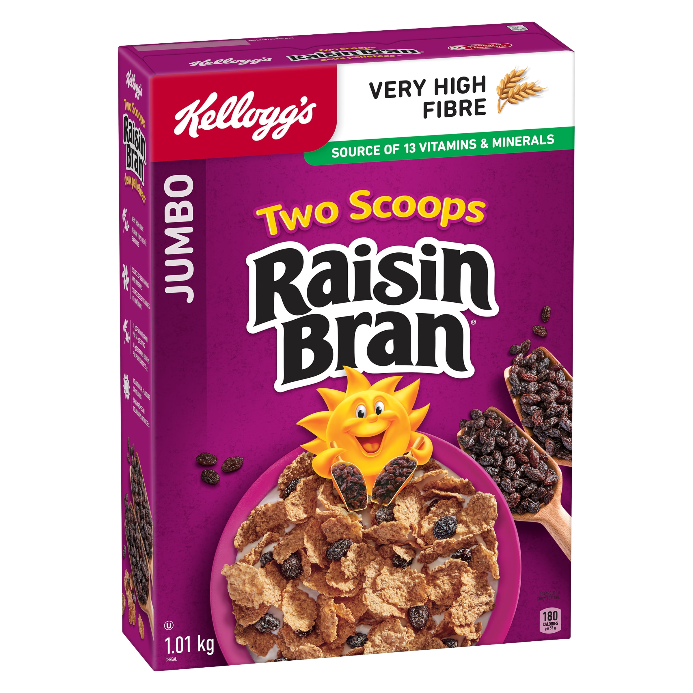 Kellogg's* Two Scoops* Raisin Bran Cereal Jumbo