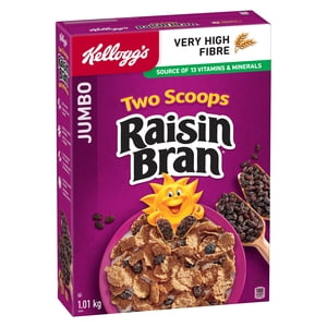 Kellogg's* Two Scoops* Raisin Bran Cereal Jumbo