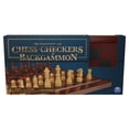thumbnail image 2 of Coffret de 3&nbsp;jeux en bois - Échecs, dames et backgammon, 2 of 7