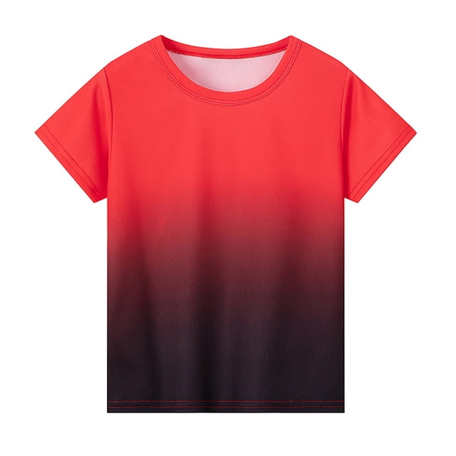 Tee-Shirt Garçon Manches Longues Ados Garçons Filles Design Coloré Tee-Shirt Manches Courtes pour Enfants