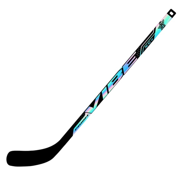 VIBE Mini Hockey Player Stick - Prism XC2 Composite Holographic – Right Hand Curve – 27"