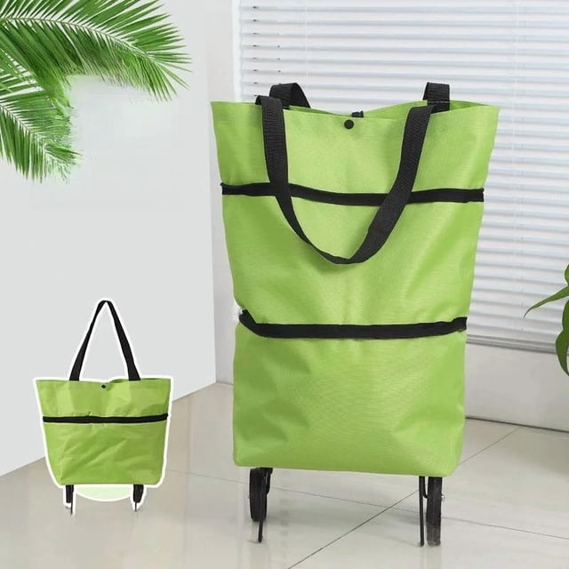 Foldable Hand Pull Cart With Wheels Lightweight Wagon For Home Garden Portable Trailer
