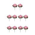 thumbnail image 3 of Youkk 2pcs Easy To Clean – Realistic Appearance – Artificial Flowers For Wedding rose red+ pink 5Set, 3 of 6