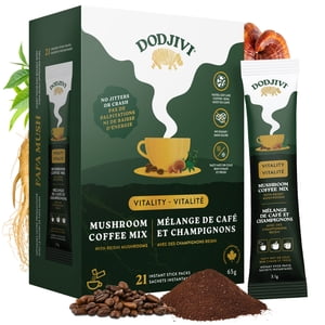 Dodjivi Organic Mushroom Mélange de café - 21 Packs de bâtons de voyage