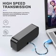thumbnail image 4 of Usb Mini Computer Audio Card Speaker With Small Design For Laptop Desktop Pc External Amplifier Outdoor Party Color Standard Plastic Material, 4 of 8