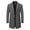 Style1-Gray jackets for men, variant on Mceream Men's Wool Pea Coat Notched Collar Single Breasted Overcoat Button Down Warm Winter Trench Coat Plus Size Outwear Chamarras De Trabajo Para Hombre Black L