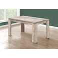 thumbnail image 2 of Monarch Specialties Dining Table, 60" Rectangular, Kitchen, Dining Room, Laminate, Beige, Contemporary, Modern, 2 of 4