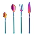 thumbnail image 1 of Aihimol Silverware Tableware Set of 4 Flatware Silverware Set Forks Spoons and Knives Set Kitchen Utensils Set Ergonomic Durable Dishwasher Safe Silver, 1 of 3