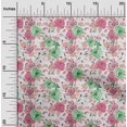thumbnail image 2 of oneOone Georgette Viscose Green Fabric Asian Floral Craft Projects Decor Fabric Printed By The Yard 42 Inch Wide, 2 of 4