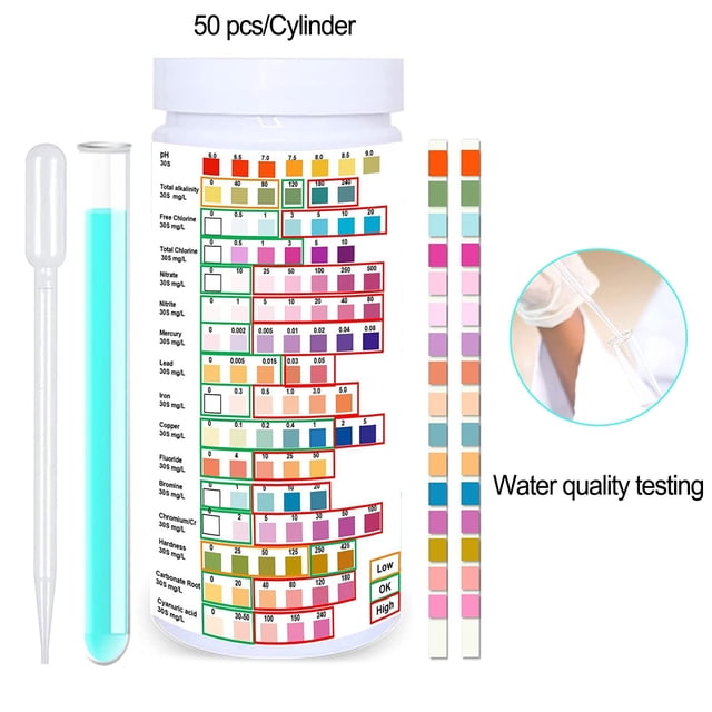 16 in 1 Drinking Water Test Kit, Home Water Test Kit, Water 50pcs
