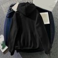 thumbnail image 4 of SDNall Hauts à Manches Longues pour Femmes Mode Classique Solide à Capuche avec Poche Sweat-Shirts, 4 of 9