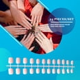 thumbnail image 3 of 24 Pack Macaroon Solid Colorful Press Manicure Press on Nails on Nails Artificial DIY Durable French Graceful Colorfast Acrylic Nail for Manicure Salons 9, 3 of 8