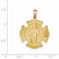 thumbnail image 2 of 14K Yellow Gold Large St. Florian Badge Pendant, 2 of 2