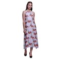 thumbnail image 1 of Bimba Floral Printed Women Backless Halter Neck Summer Holiday BeachDress-Small, 1 of 6