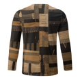 thumbnail image 4 of LUOGENLI T-shirts pour Homme pour Hommes Homme Automne et Hiver Mode Imprimé Col Rond Manches Longues T-Shirt Rétro Imprimé Intégral Hauts 4TG T-shirts pour Hommes T-shirts Graphiques T-shirts Fête de la Saint-Patrick Brun m, 4 of 5
