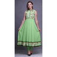 thumbnail image 2 of Bimba Robe Anarkali Florale Vert Menthe pour Femmes Kurti Imprimé Ethnique Indien Longue Kurta Robe de Soirée Petite, 2 of 6
