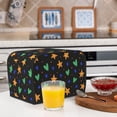 thumbnail image 5 of Toaster Cover 4 Slice Vintage Groovy Flowers Dustproof Bread Maker Cover Fingerprint Bakeware Protection Wide Slot Toaster Bag Reusable Kitchen Small Appliance Cover TC278, 5 of 5