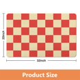 thumbnail image 3 of Supreme Comfort Bath Mat: Long Checkered Bathroom Runner Rug. Non-Slip, Water Absorbent. Soft Microfiber, Washable Floor Mats for Showers, 20x32in, 3 of 5
