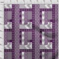 thumbnail image 4 of oneOone Rayon Wine Fabric Block Sewing Material Print Fabric By The Yard 56 Inch Wide, 4 of 5