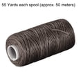 thumbnail image 2 of Unique Bargains Dark Brown Polyester Waxed Leather Sewing Thread, 55 Yards, 2 of 6