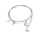 thumbnail image 3 of Car Kickdown Cable,  Operation Throttle Wire Stainless Steel Durable 158cm Length  For 727 Transmissions, 3 of 8