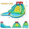 thumbnail image 3 of Bountech Inflatable Mighty Water Slide Park Bouncy Splash Pool Climbing Wall with Two Slide without blower, 3 of 10