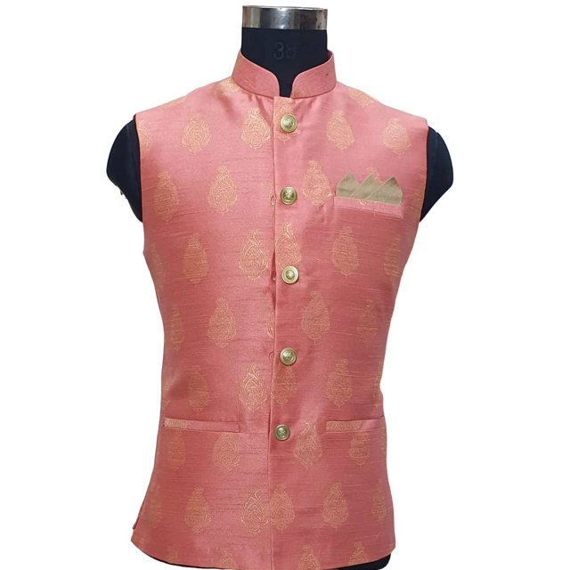 Bellisimo Fashon Men's Luxury Embroidered Nehru Jacket Vests