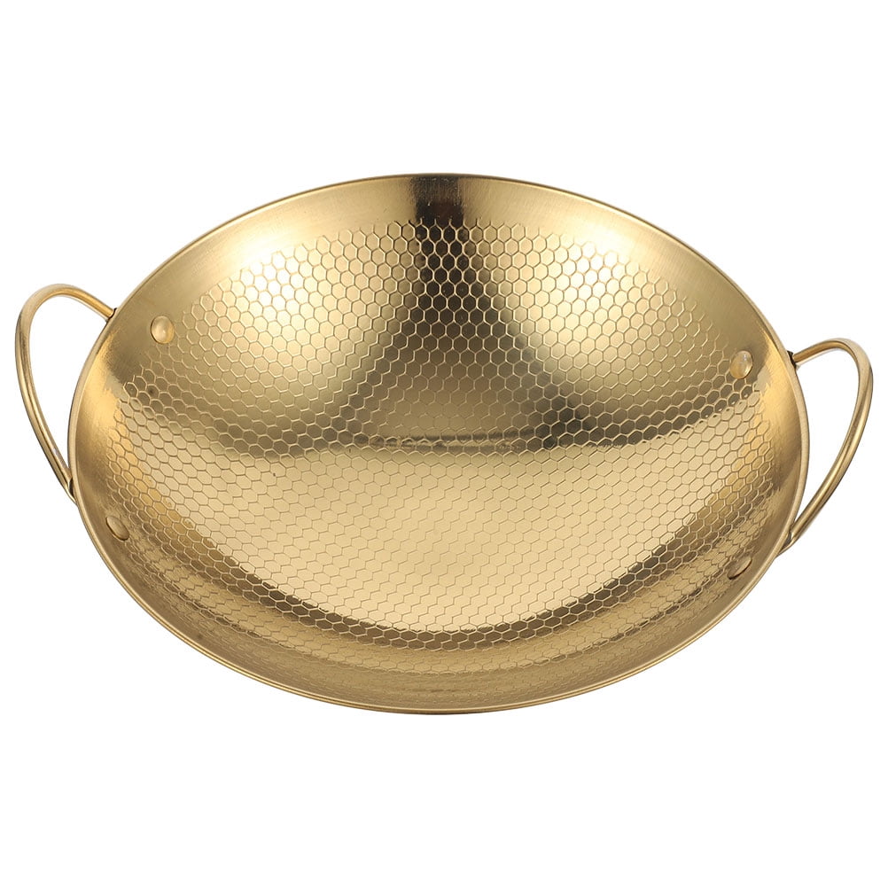 Stainless Steel Wok Pan Fry Pan Chinese Cooking Pan Honeycomb Structure Hot Pot