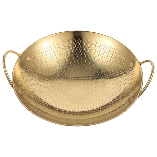 Stainless Steel Wok Pan Fry Pan Chinese Cooking Pan Honeycomb Structure Hot Pot