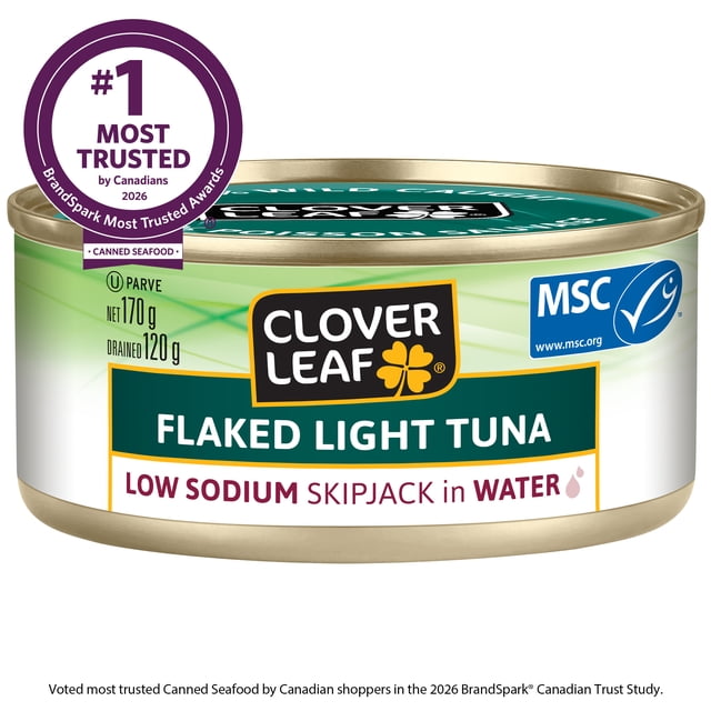Clover LEAF® Low Sodium Flaked Light Tuna, Skipjack in Water