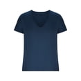 thumbnail image 2 of Deep V Neck T Shirt for Men Slim Fit Low Cut Vneck Tee Top Man Solid Color Summer Muscle Shirts, 2 of 4