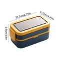 thumbnail image 3 of Insulated And Sealed Portable Compartmented Lunch Box For Students And Office Workers That Can Be Microwaved, 3 of 6