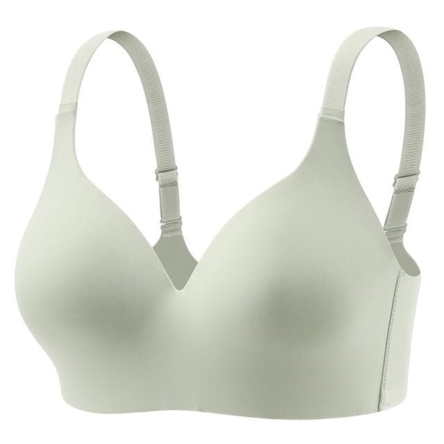 fheaev Seamless Bras for Women Plus Size No Underwire Push Up Bras Soft Wireless Comfort Adjustable Shoulder Strap Full Coverage Everyday Bra with Soft Support Regular