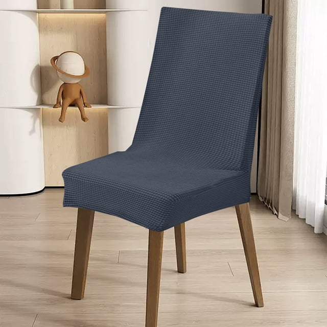 XZNGL Dining Chair Covers,Solid Color Brushed High Elastic Chair Cover Soft and Comfortable Chair Seat Cover -Proof and Dirt- Chair Slipcover Suitable for Dining Chair,High Chair Cover