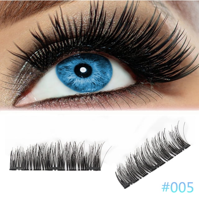 CYC 4 Pcs Cils pour les Yeux Ultra-Minces 0,2 mm Magnétiques 3D Réutilisables Faux Aimant