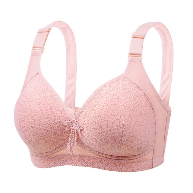Yuzhih Bras for Women Push up No Padding Comfort Underwire Plus Size Full Coverage Seamless Everyday Bras