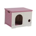 thumbnail image 2 of Almencla Abri pour Chats Errants Maison pour Lapins Petits Animaux Extérieur Intérieur rose Rouge, 2 of 8