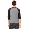 thumbnail image 2 of Bella + Canvas Unisex 3/4-Sleeve Baseball T-Shirt, 2 of 3